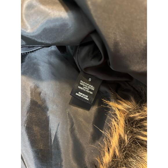 Say What? Size Small Cropped Faux Fur Jacket - Picture 5 of 5